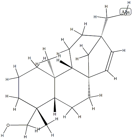 (5β,9β,10α)-Beyer-15-ene-17,18-diol Struktur