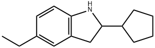 1H-Indole,2-cyclopentyl-5-ethyl-2,3-dihydro-(9CI) Struktur