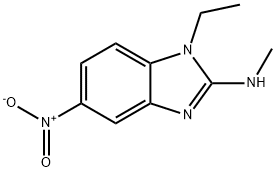 1H-Benzimidazol-2-amine,1-ethyl-N-methyl-5-nitro-(9CI) Struktur