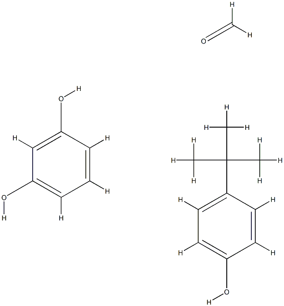 formaldehyde, polymer with 1,3-benzenediol and4-(1,1-dimethylethyl)phenol Struktur