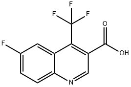 6-FLUORO-4-(TRIFLUOROMETHYL)QUINOLINE-3-CARBOXYLIC ACID Struktur