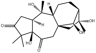 (14R)-5,10,14,16-Tetrahydroxygrayanotoxane-3,6-dione Struktur