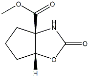 3aH-Cyclopentoxazole-3a-carboxylicacid,hexahydro-2-oxo-,methylester,(3aS,6aR)-(9CI) Struktur