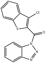 1H-Benzotriazole,1-[(3-chlorobenzo[b]thien-2-yl)carbonyl]-(9CI) Struktur