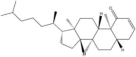 5α-Cholest-2-en-1-one Struktur