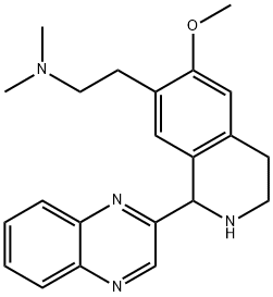 7-Isoquinolineethanamine,1,2,3,4-tetrahydro-6-methoxy-N,N-dimethyl-1-(2-quinoxalinyl)-(9CI) Struktur