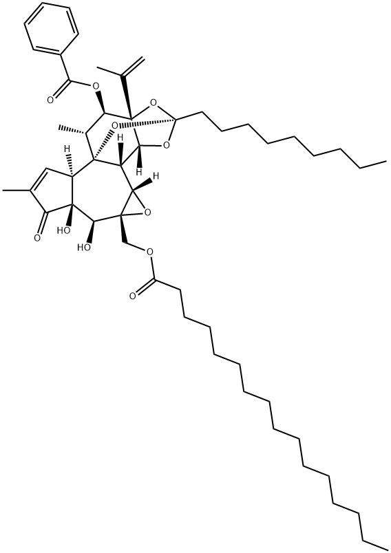 Gnidilatin 20-palmitate Struktur