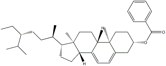 Stigmasta-5,7-dien-3β-ol 3-benzoate Struktur