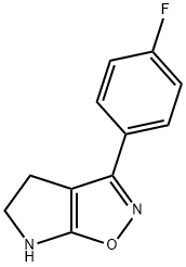 4H-Pyrrolo[3,2-d]isoxazole,3-(4-fluorophenyl)-5,6-dihydro-(9CI) Struktur