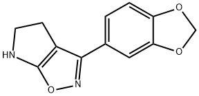 4H-Pyrrolo[3,2-d]isoxazole,3-(1,3-benzodioxol-5-yl)-5,6-dihydro-(9CI) Struktur