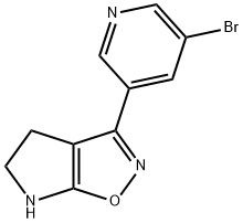 4H-Pyrrolo[3,2-d]isoxazole,3-(5-bromo-3-pyridinyl)-5,6-dihydro-(9CI) Struktur