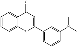 4H-1-Benzopyran-4-one,2-[3-(dimethylamino)phenyl]-(9CI) Struktur