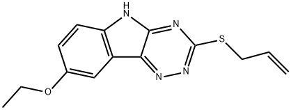 2H-1,2,4-Triazino[5,6-b]indole,8-ethoxy-3-(2-propenylthio)-(9CI) Struktur