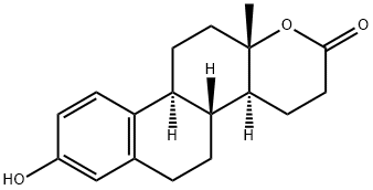 3-Hydroxy-D-homo-17a-oxaestra-1,3,5(10)-trien-17-one Struktur