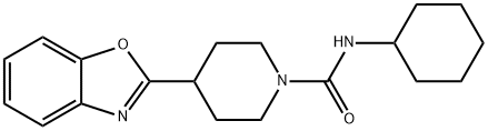 1-Piperidinecarboxamide,4-(2-benzoxazolyl)-N-cyclohexyl-(9CI) Struktur