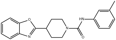 1-Piperidinecarboxamide,4-(2-benzoxazolyl)-N-(3-methylphenyl)-(9CI) Struktur