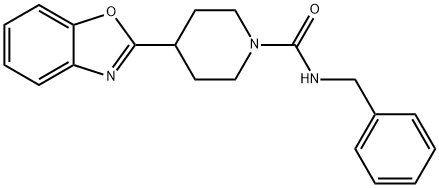 1-Piperidinecarboxamide,4-(2-benzoxazolyl)-N-(phenylmethyl)-(9CI) Struktur