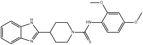 1-Piperidinecarbothioamide,4-(1H-benzimidazol-2-yl)-N-(2,4-dimethoxyphenyl)-(9CI) Struktur