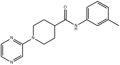 4-Piperidinecarboxamide,N-(3-methylphenyl)-1-pyrazinyl-(9CI) Struktur