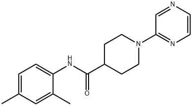 4-Piperidinecarboxamide,N-(2,4-dimethylphenyl)-1-pyrazinyl-(9CI) Struktur