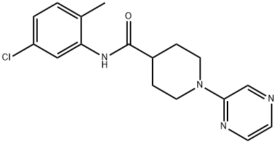 4-Piperidinecarboxamide,N-(5-chloro-2-methylphenyl)-1-pyrazinyl-(9CI) Struktur