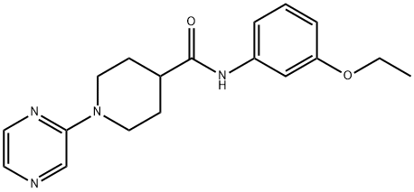 4-Piperidinecarboxamide,N-(3-ethoxyphenyl)-1-pyrazinyl-(9CI) Struktur