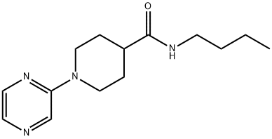 4-Piperidinecarboxamide,N-butyl-1-pyrazinyl-(9CI) Struktur