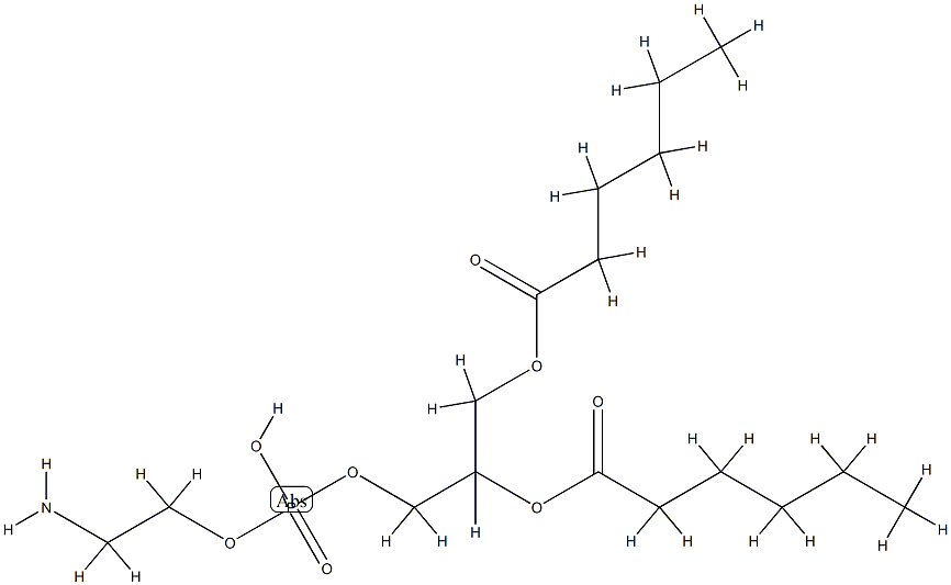 1,2-dihexanoylphosphatidylethanolamine Struktur