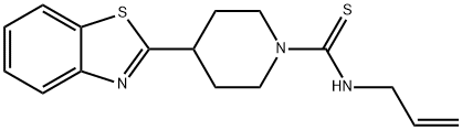 1-Piperidinecarbothioamide,4-(2-benzothiazolyl)-N-2-propenyl-(9CI) Struktur