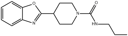 1-Piperidinecarboxamide,4-(2-benzoxazolyl)-N-propyl-(9CI) Struktur