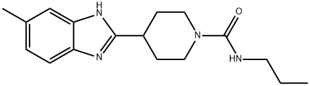 1-Piperidinecarboxamide,4-(5-methyl-1H-benzimidazol-2-yl)-N-propyl-(9CI) Struktur