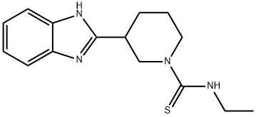 1-Piperidinecarbothioamide,3-(1H-benzimidazol-2-yl)-N-ethyl-(9CI) Struktur