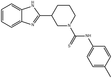 1-Piperidinecarbothioamide,3-(1H-benzimidazol-2-yl)-N-(4-methylphenyl)-(9CI) Struktur