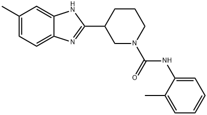 1-Piperidinecarboxamide,3-(5-methyl-1H-benzimidazol-2-yl)-N-(2-methylphenyl)-(9CI) Struktur