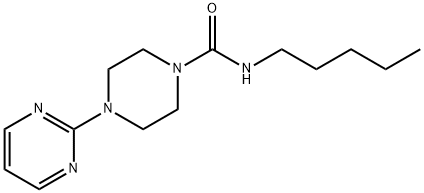 1-Piperazinecarboxamide,N-pentyl-4-(2-pyrimidinyl)-(9CI) Struktur