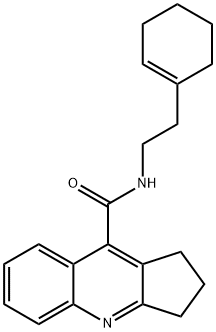 1H-Cyclopenta[b]quinoline-9-carboxamide,N-[2-(1-cyclohexen-1-yl)ethyl]-2,3-dihydro-(9CI) Struktur