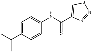 1,2,3-Thiadiazole-4-carboxamide,N-[4-(1-methylethyl)phenyl]-(9CI) Struktur