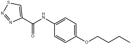 1,2,3-Thiadiazole-4-carboxamide,N-(4-butoxyphenyl)-(9CI) Struktur