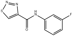 1,2,3-Thiadiazole-4-carboxamide,N-(3-fluorophenyl)-(9CI) Struktur