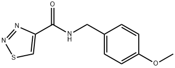 1,2,3-Thiadiazole-4-carboxamide,N-[(4-methoxyphenyl)methyl]-(9CI) Struktur