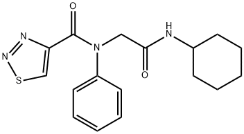 1,2,3-Thiadiazole-4-carboxamide,N-[2-(cyclohexylamino)-2-oxoethyl]-N-phenyl-(9CI) Struktur