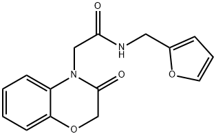 4H-1,4-Benzoxazine-4-acetamide,N-(2-furanylmethyl)-2,3-dihydro-3-oxo-(9CI) Struktur