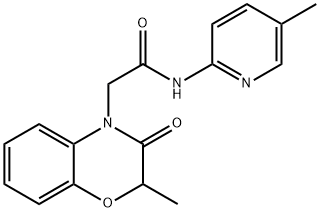 4H-1,4-Benzoxazine-4-acetamide,2,3-dihydro-2-methyl-N-(5-methyl-2-pyridinyl)-3-oxo-(9CI) Struktur