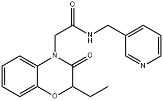 4H-1,4-Benzoxazine-4-acetamide,2-ethyl-2,3-dihydro-3-oxo-N-(3-pyridinylmethyl)-(9CI) Struktur