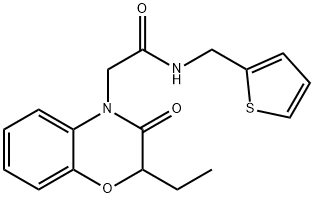 4H-1,4-Benzoxazine-4-acetamide,2-ethyl-2,3-dihydro-3-oxo-N-(2-thienylmethyl)-(9CI) Struktur