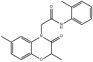 4H-1,4-Benzoxazine-4-acetamide,2,3-dihydro-2,6-dimethyl-N-(2-methylphenyl)-3-oxo-(9CI) Struktur