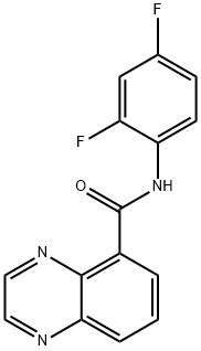 5-Quinoxalinecarboxamide,N-(2,4-difluorophenyl)-(9CI) Struktur