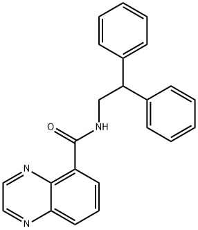 5-Quinoxalinecarboxamide,N-(2,2-diphenylethyl)-(9CI) Struktur