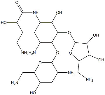 5''-amino-3',5''-dideoxybutirosin A Struktur