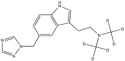 RIZATRIPTAN-D6 Struktur